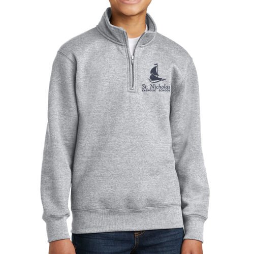 Junior High 6–8 - Youth 1/4 Zip Sweatshirt Embroidered Thumbnail