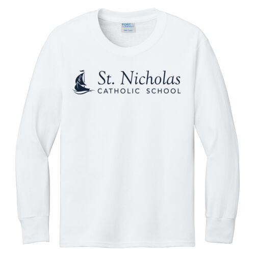 Youth Long Sleeve Cotton Tee Printed Thumbnail