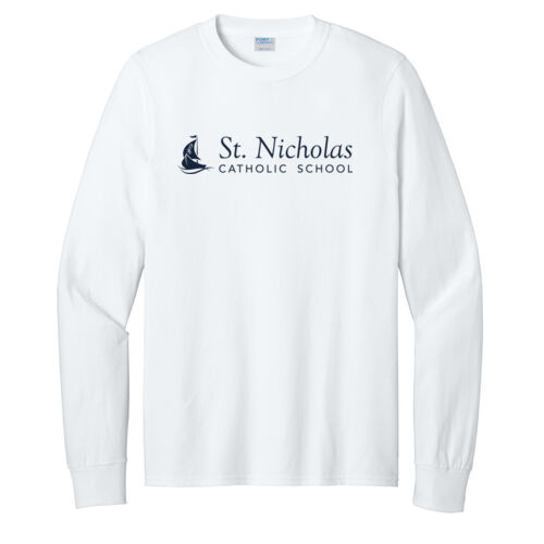 Unisex Adult Long Sleeve Cotton Tee Printed Thumbnail