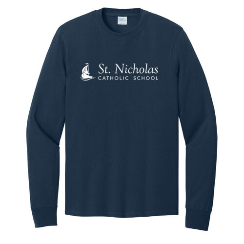 Unisex Adult Long Sleeve Cotton Tee Printed Thumbnail